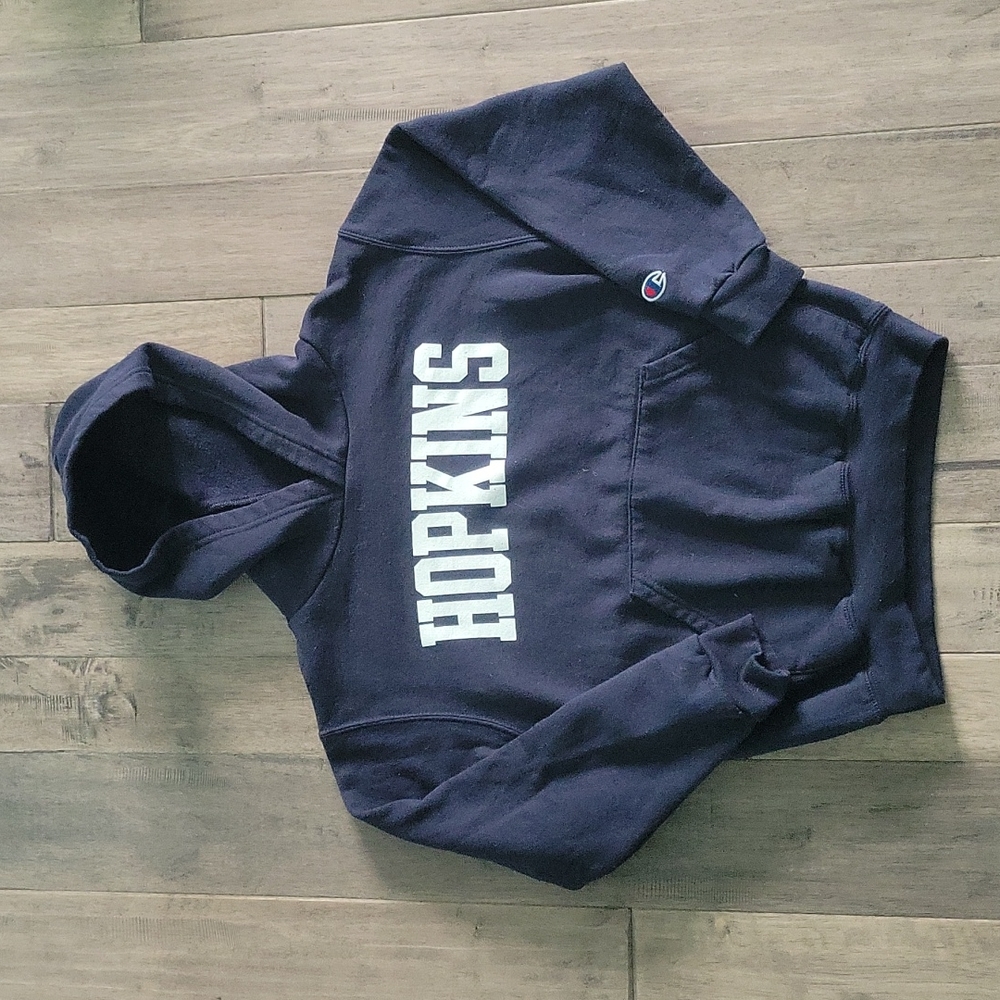 Champion Navy Blue "HOPKINS" Pullover Hoodie